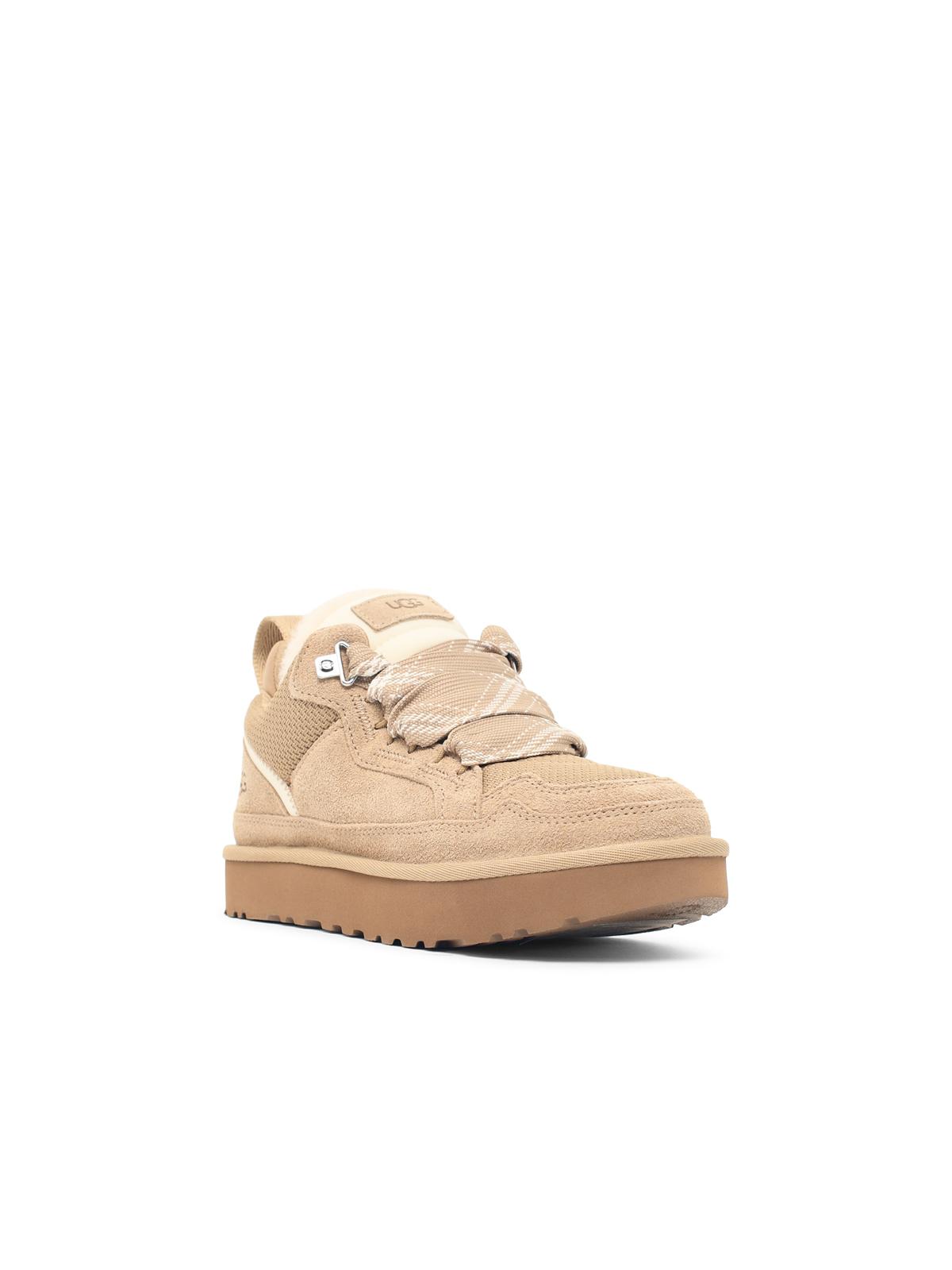 Sand Lowmel Suede Fabric Sneakers - Image 2