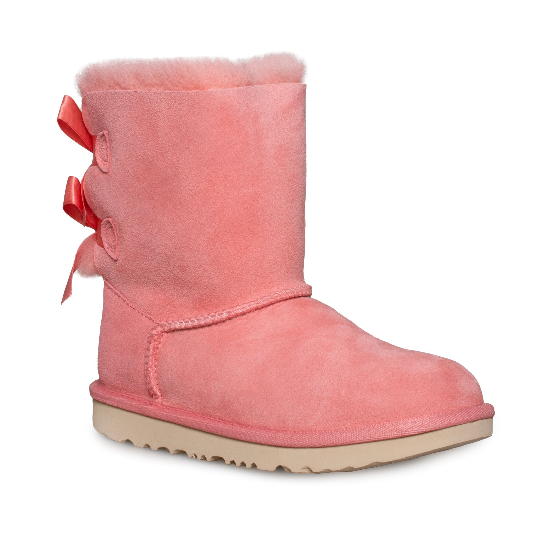UGG Bailey Bow II Pink Blossom Boots - Youth - Image 3