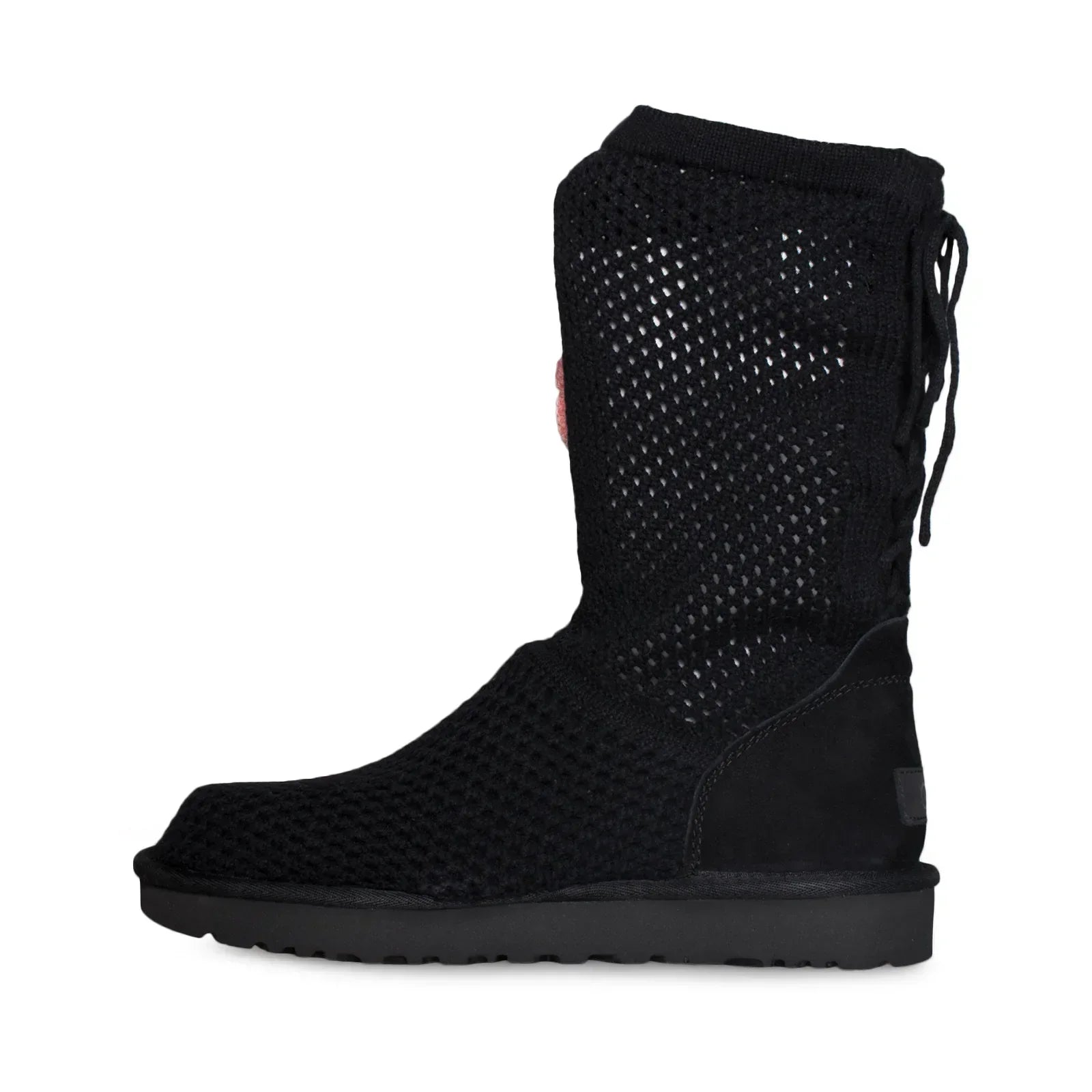 UGG Crochet Black Boots - Women's - Image 4