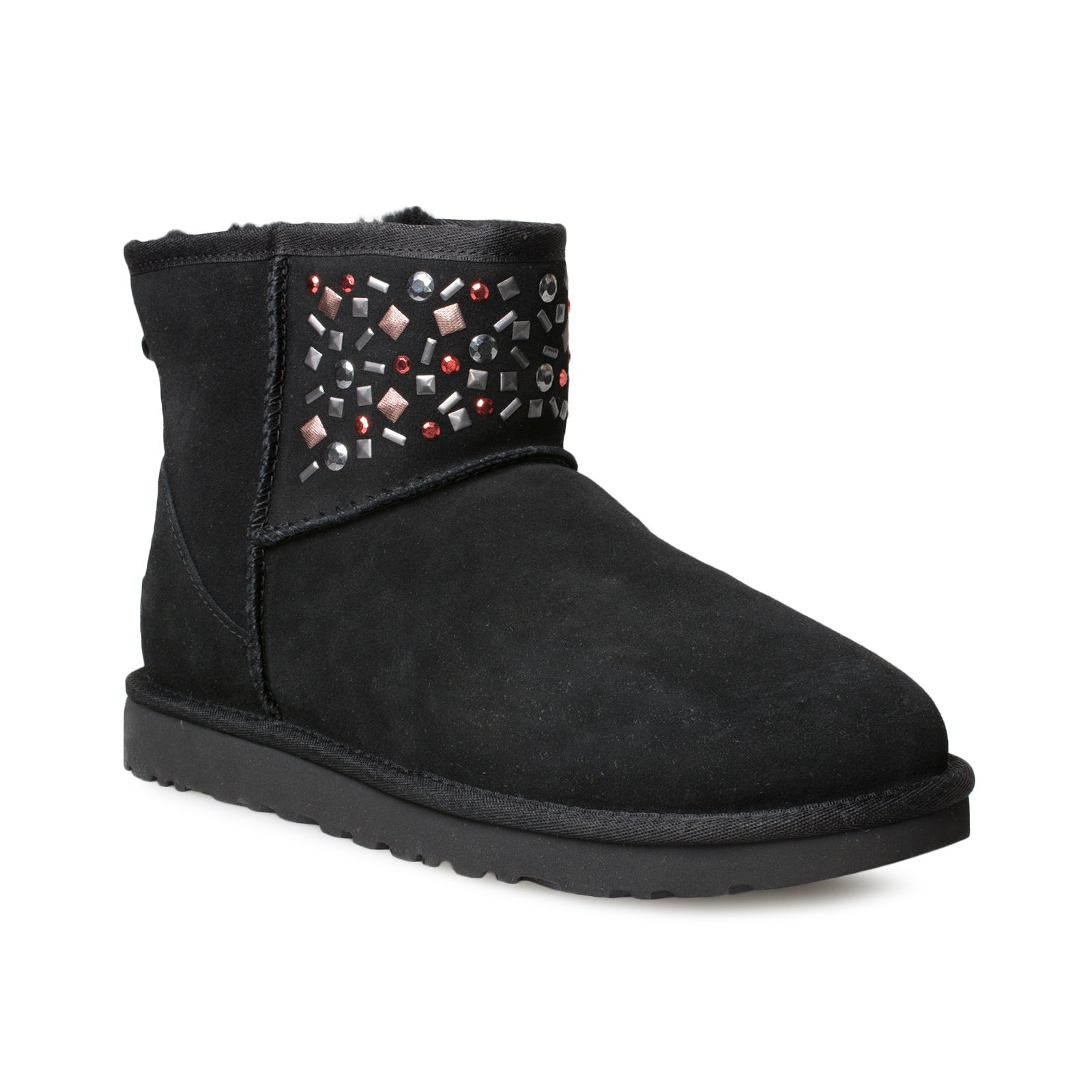 UGG Classic Mini II Stud Black Boots - Women's - Image 2