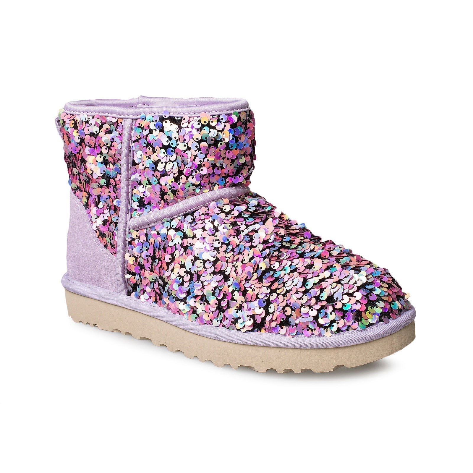 UGG Classic Mini Stellar Sequin Lilac Frost - Women's - Image 2