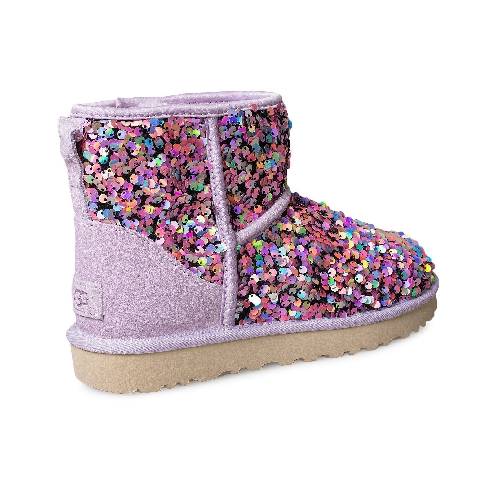 UGG Classic Mini Stellar Sequin Lilac Frost - Women's - Image 3