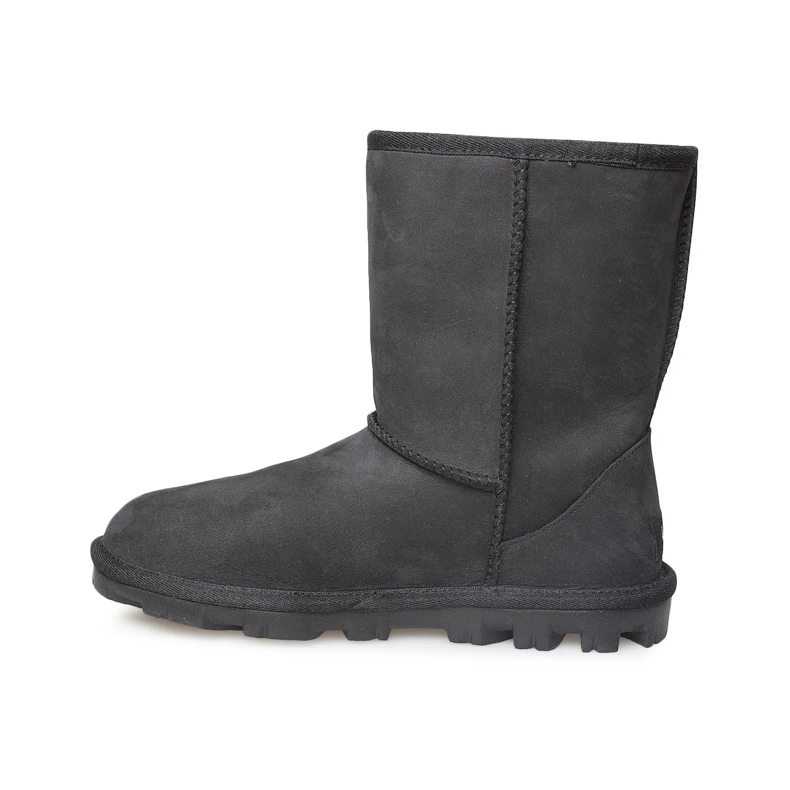 UGG Essential Short Leather Chocolate Boots - Women's - Image 4