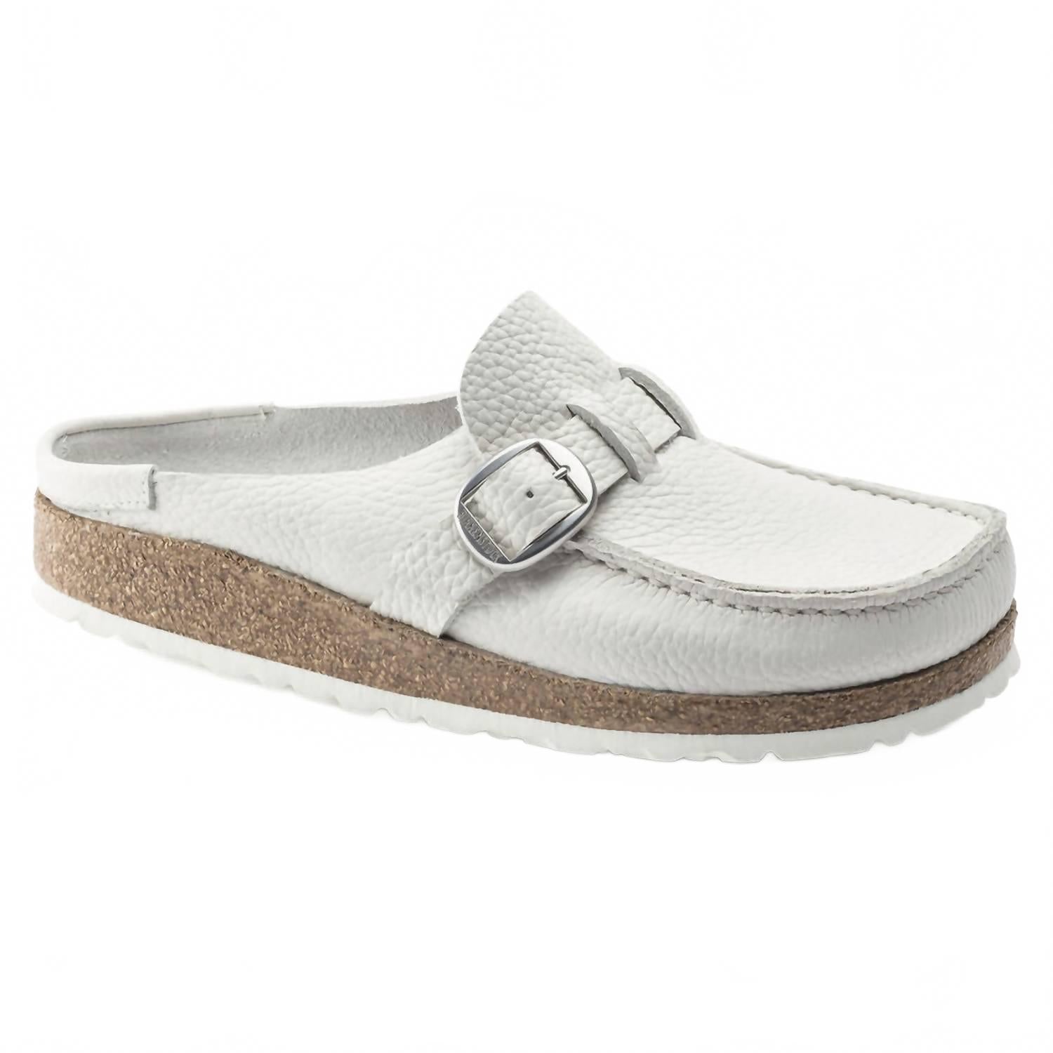 Women's Buckley Clog Shoes In Natural Leather White - Image 2