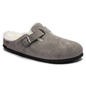 Boston Shearling Regular Sandals In Stone Coin