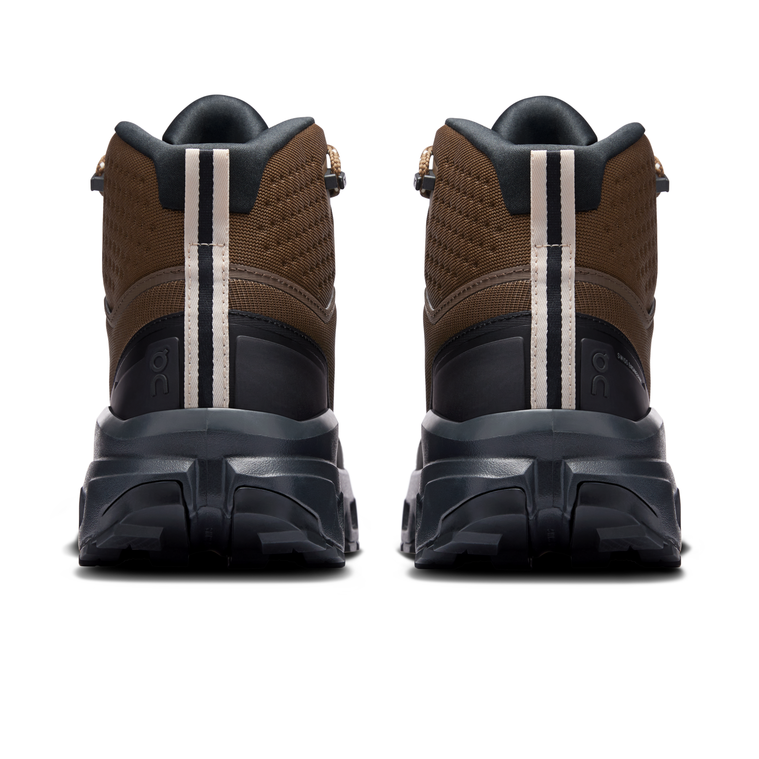 On Running Men's Cloudrock Mid Waterproof Shoes - Earth / Black - Image 5