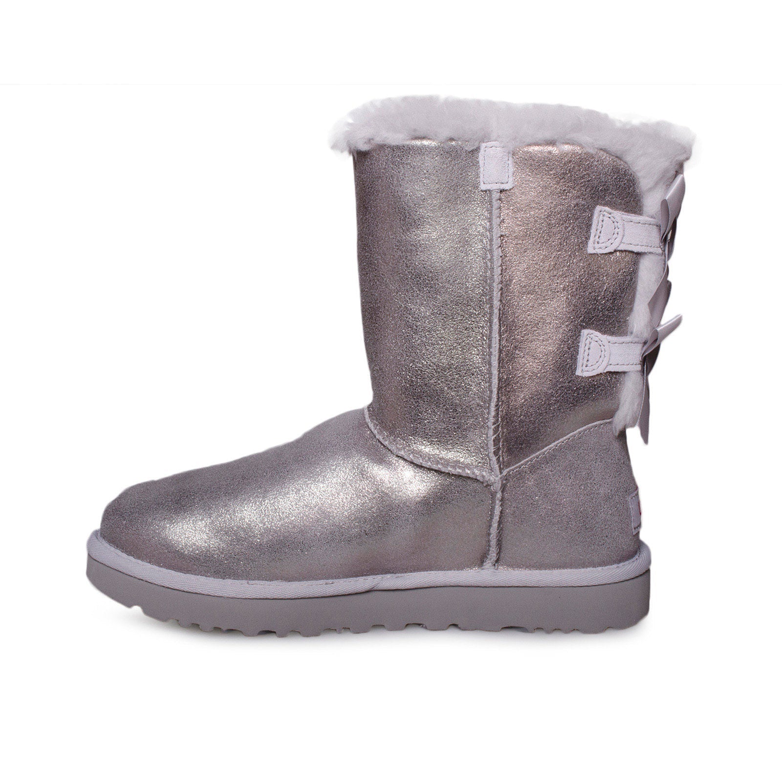 UGG Bailey Bow Glisten Silver Boots - Women's - Image 5