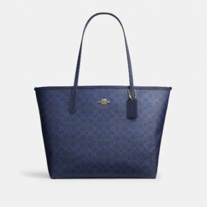 Coach Outlet City Tote Bag In Signature Canvas