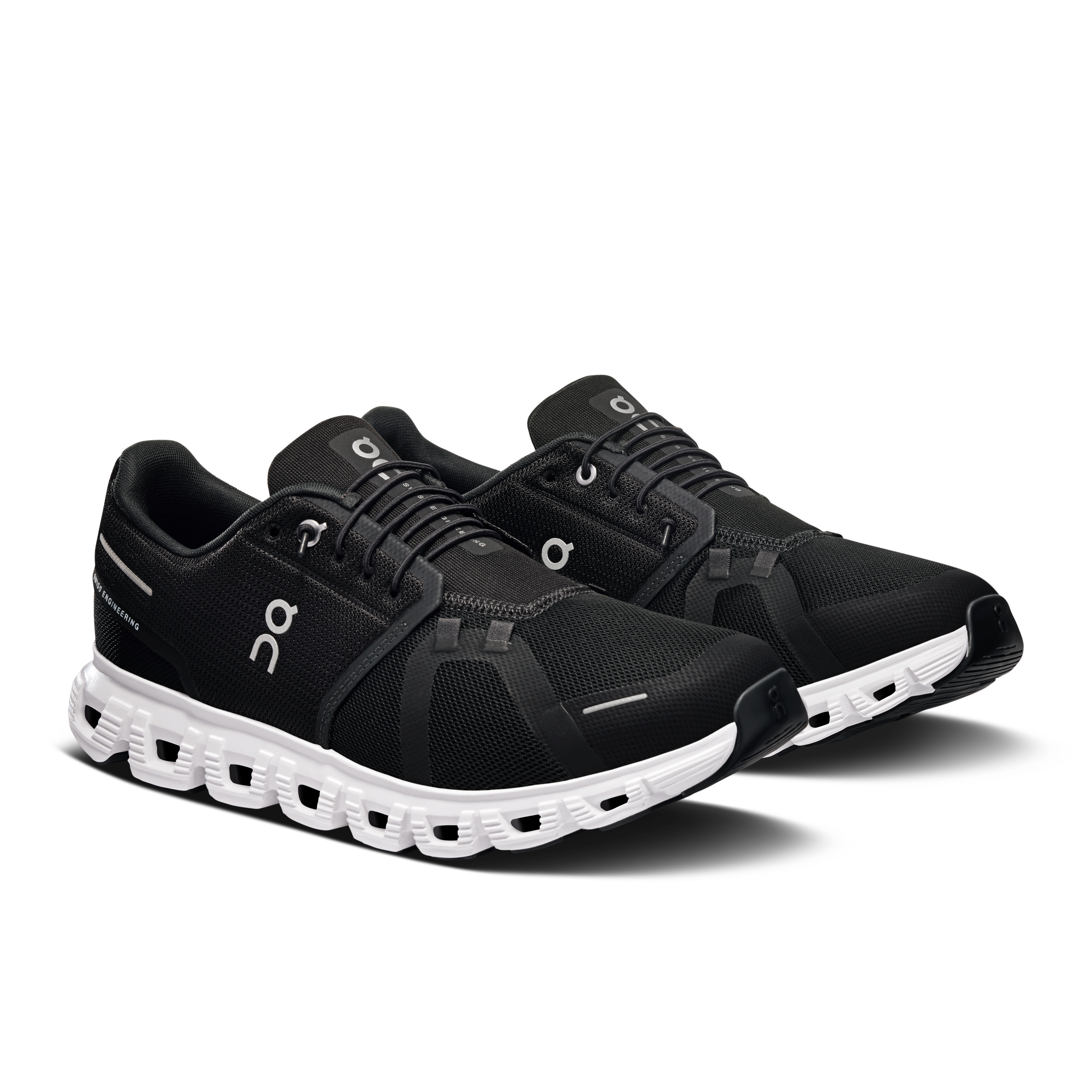 On Running Men's Cloud 6 Shoes - Black / White - Image 3