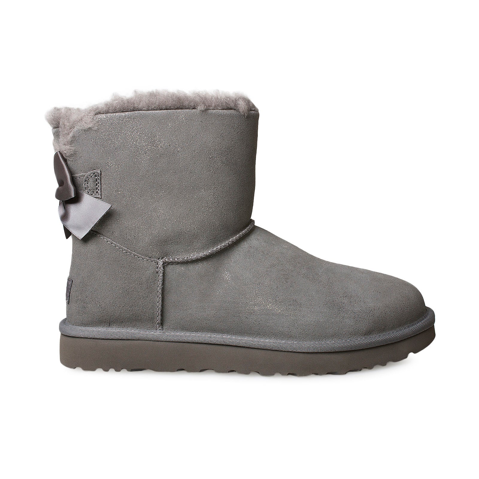 UGG Mini Bailey Bow Glimmer Charcoal Boots - Women's - Image 2