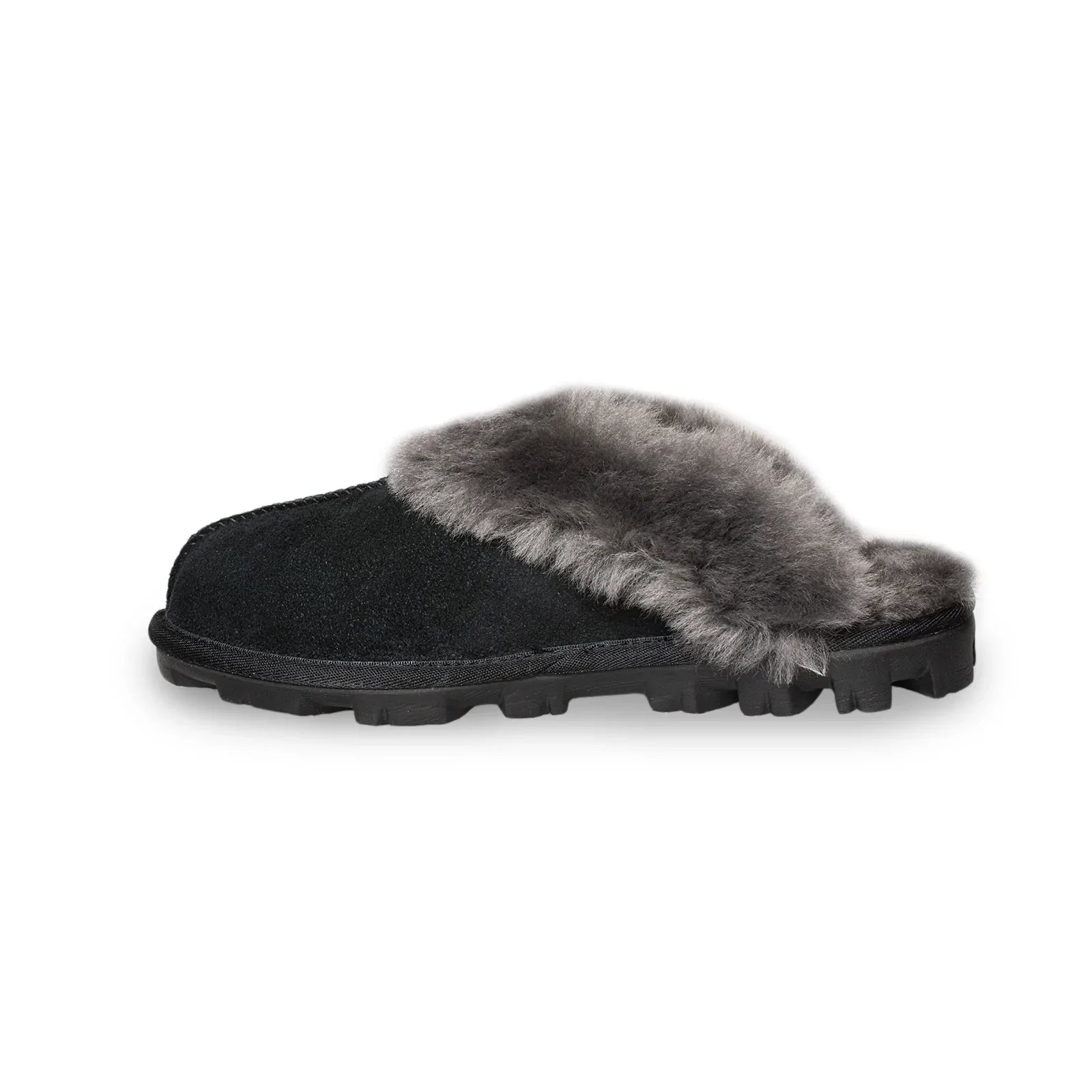 UGG Coquette Rubber Black Slippers - Women's - Image 4