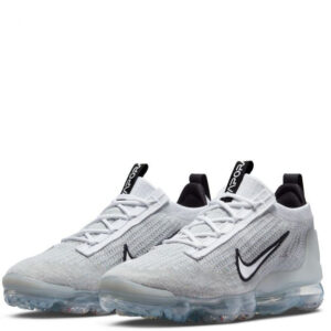 Men's Nike Air VaporMax 2021 FK DH4084-100 White Metallic Silver Running Shoes