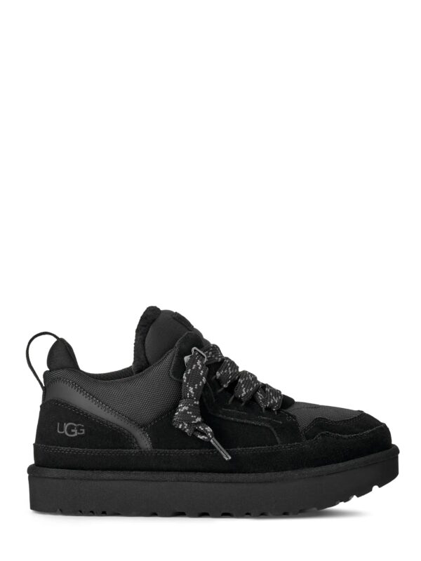 Low-Top Sneakers with Textured Panels and Sturdy Sole