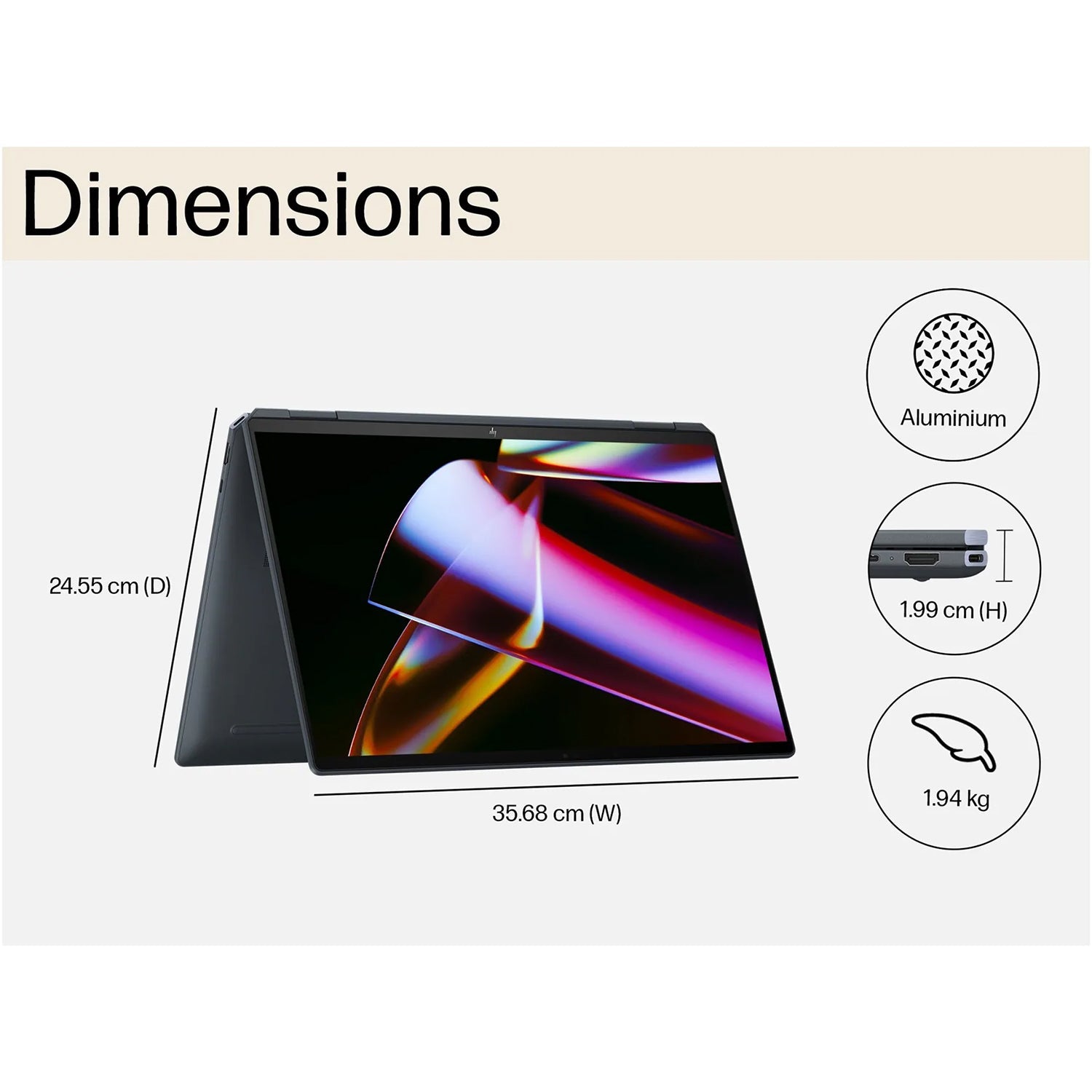 HP Spectre x360 16" 2-in-1 Creator Laptop with Stylus, Intel 16-Core Ultra 7 155H, 16GB RAM, 2TB SSD, 2560×1600 120Hz Touch, Intel Arc Graphics, 9MP Cam, Thunderbolt 4, FP Reader, Win 11 Pro - Image 7