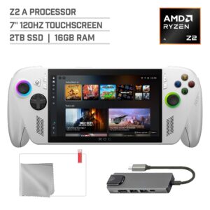 ASUS ROG Xbox Ally 2TB SSD AMD Ryzen Z2 A CPU Gaming Handheld 7-inch Touchscreen 120Hz, 4 in 1 Bundle - Used Like New