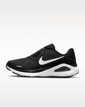 Women's Structure 26 Road Running Shoes In Black/cool, Grey/metallic, Silver/white