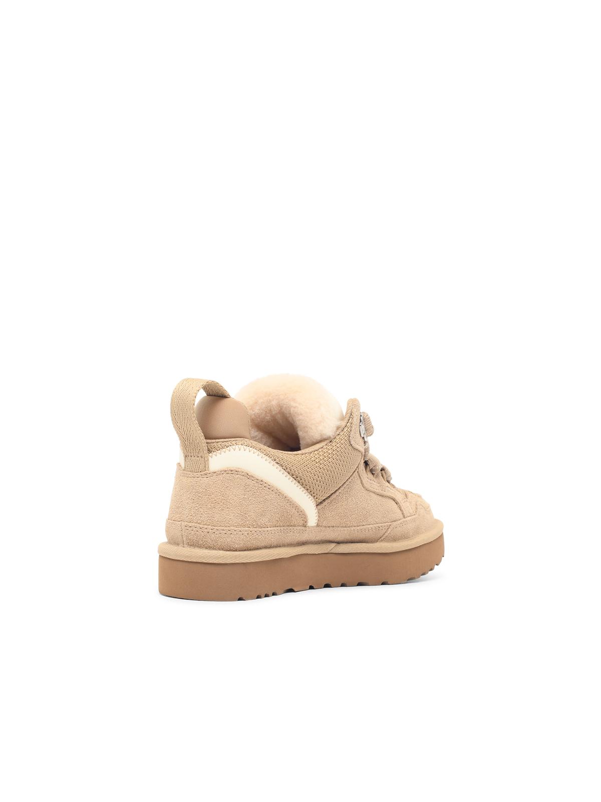 Sand Lowmel Suede Fabric Sneakers - Image 3