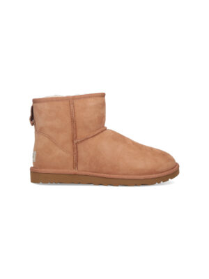 Brown Classic Mini Suede Shearling Boots
