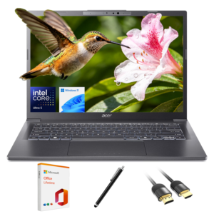 Acer Aspire 14" FHD Touchscreen Laptop, Intel Core Ultra 5 226V, Intel ARC 130V,16GB DDR5 RAM, 1TB SSD, AI Copilot+ Business Laptop PC, Win 11  Pro, Wi-Fi 6E, w/HDMI Cable/Pen,with Lifetime Office