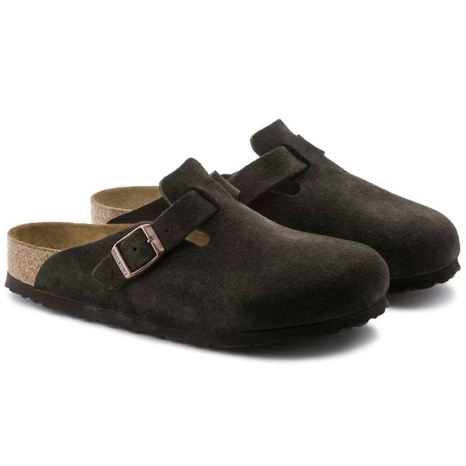 Women's Boston Soft Footbed Clog In Mocha Suede - Image 3