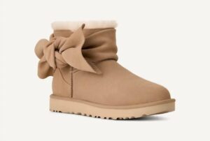Women's Classic Mini Bow Boot In Sand
