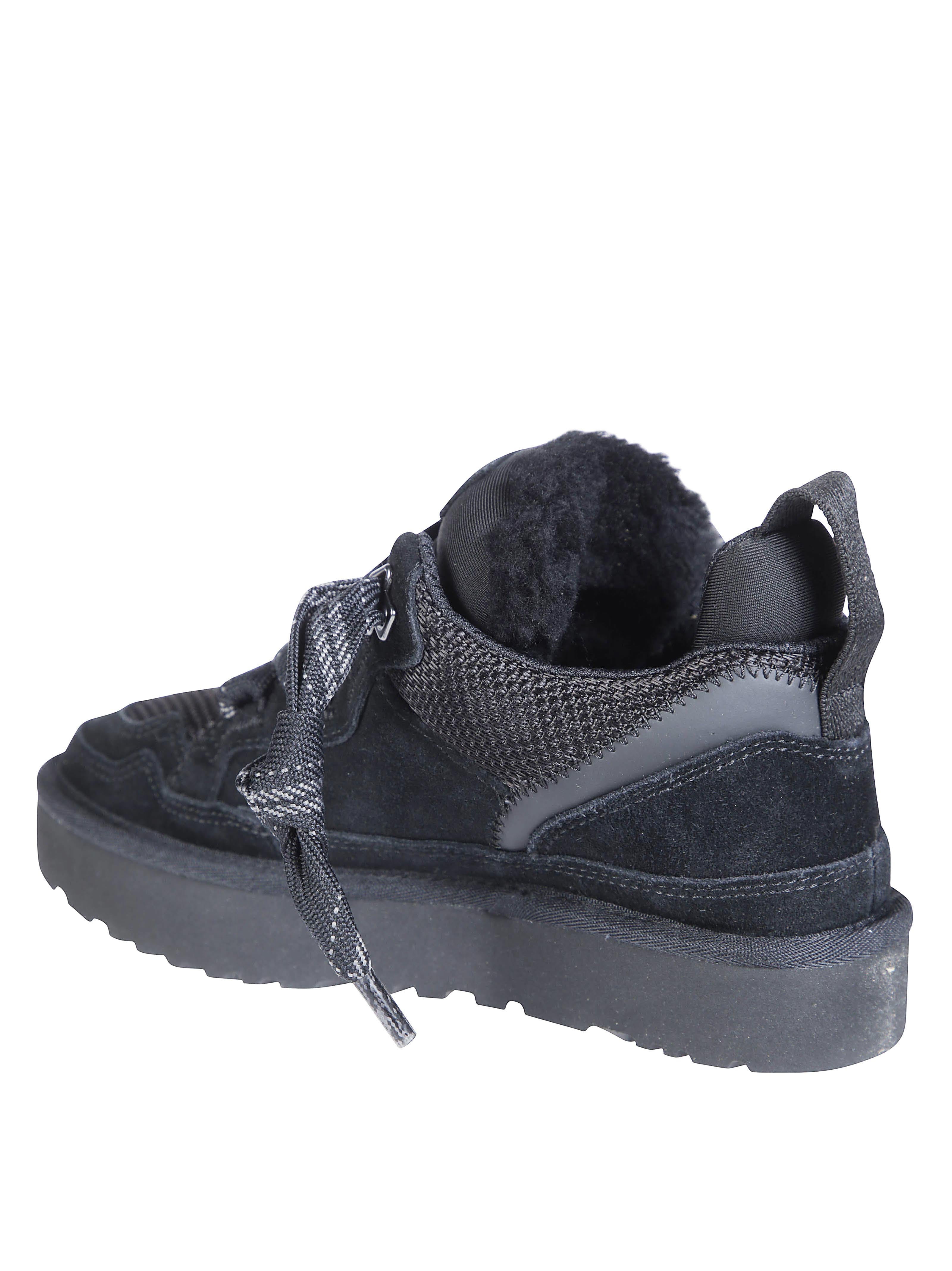 Lowmel Suede Fur-Lined Low-Top Sneakers - Image 3