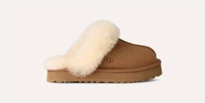 Women's Disquette Platform Slip-On In Chesnut