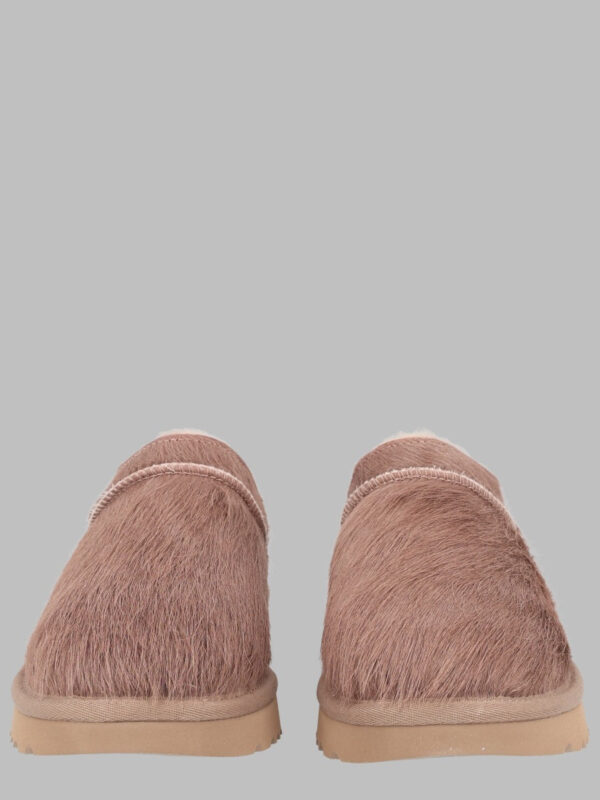 Brown Textured Plush Interior Flats
