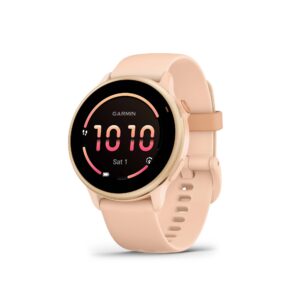 Garmin vivoactive 6 GPS Smartwatch (Metallic Pink Dawn with Pink Dawn Band)