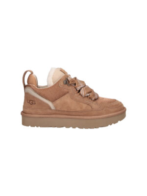 Brown Lowmel Plush Wool Lined Suede Sneakers