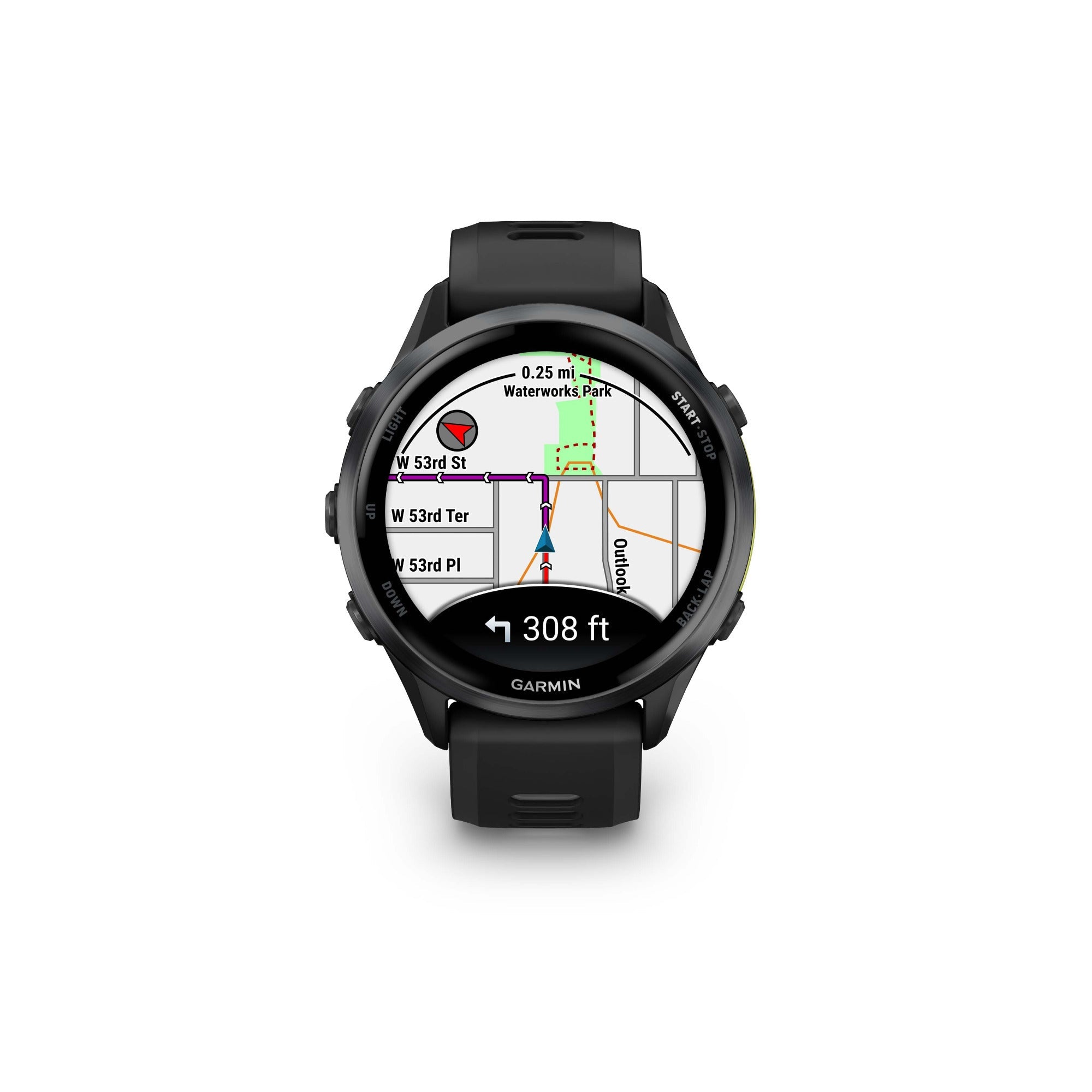 Garmin Forerunner 570 42mm Gray with Black Band and Oclip Clip-On White Bundle - Image 2
