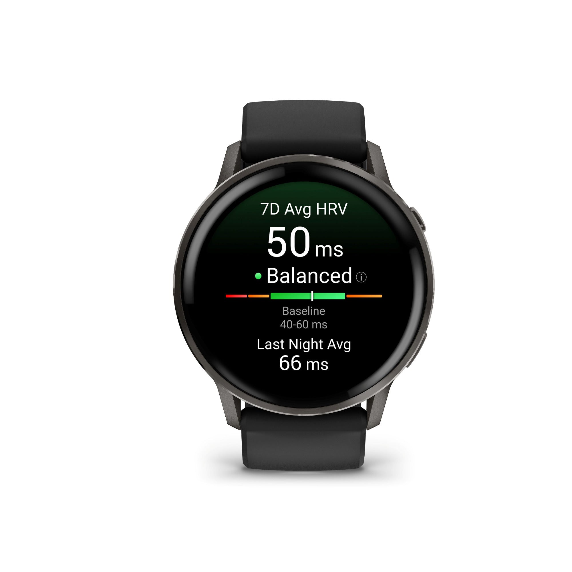 Garmin Venu 4 45mm GPS Smartwatch (Slate with Black Silicone Band) Bundle - Image 2