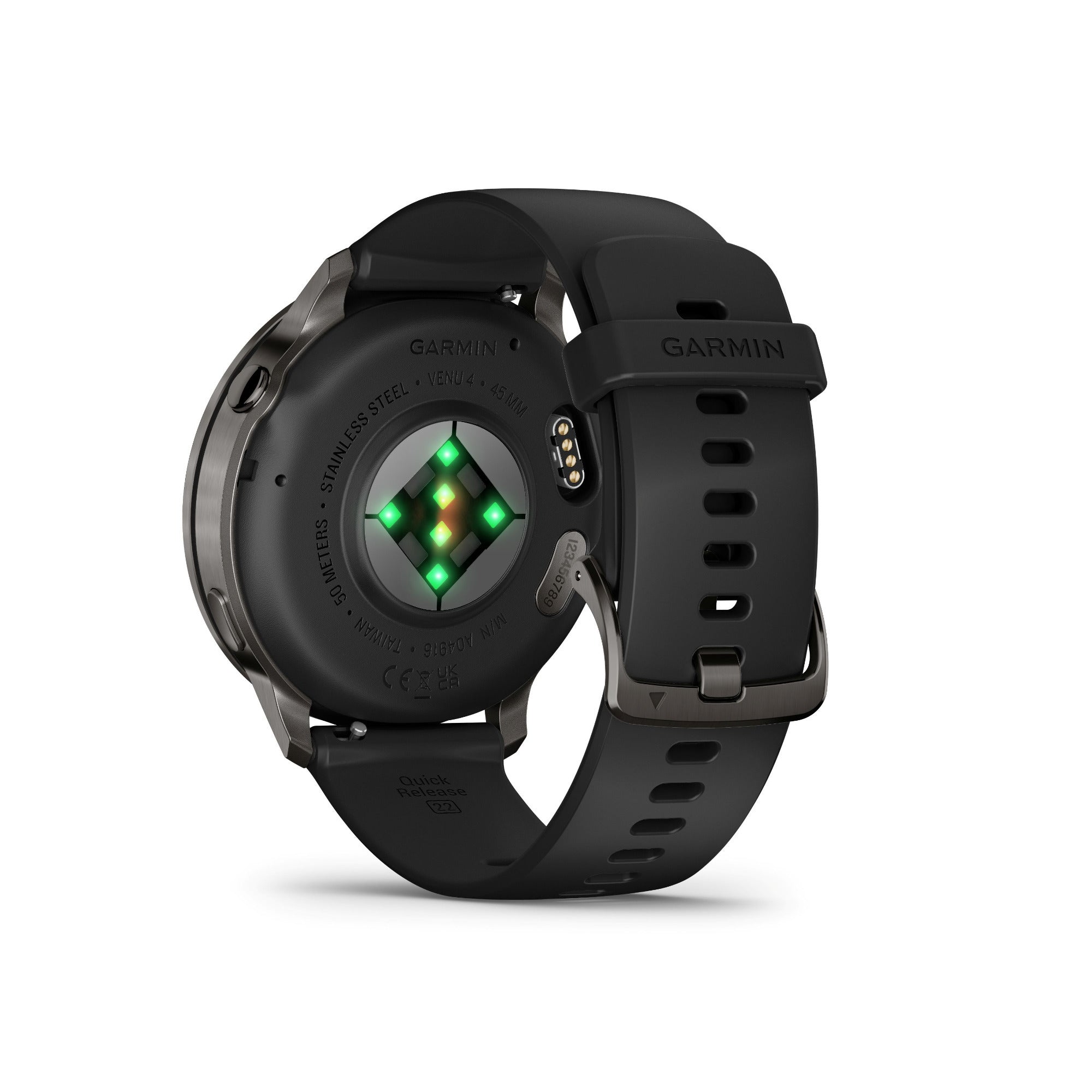 Garmin Venu 4 45mm GPS Smartwatch (Slate with Black Silicone Band) Bundle - Image 3