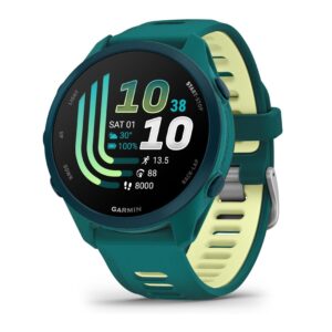 Garmin Forerunner 170 Music GPS Running Smartwatch (Teal Green/Citron Band)