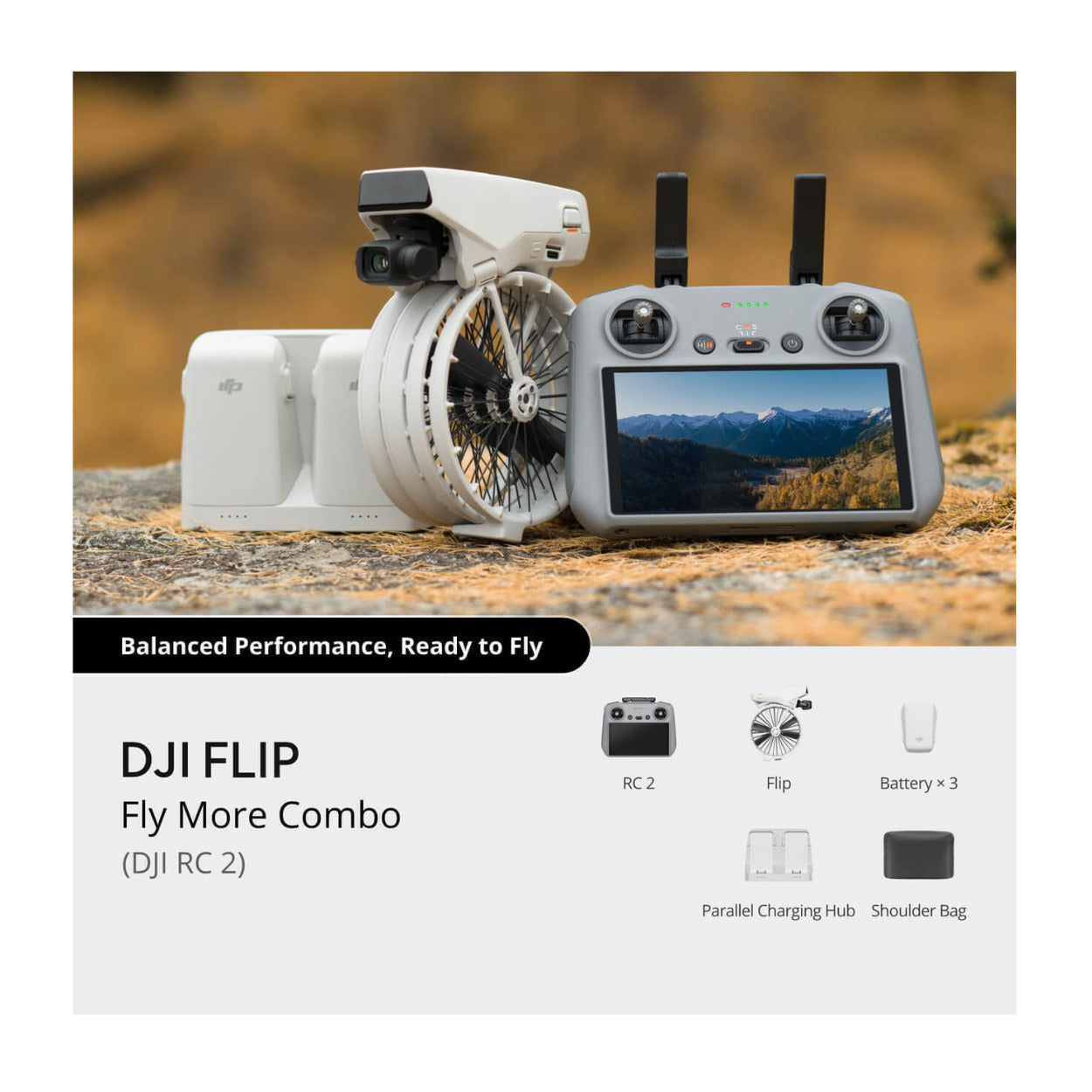 DJI Flip Fly More Combo (DJI RC 2) Bundle with Carrying Bag and Landing Pad (Open Box) - Image 5