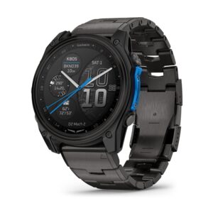 Garmin D2 Mach 2 51mm GPS Aviator Smartwatch with Titanium Bracelet (Carbon Gray Titanium)