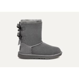Grade-School UGG Bailey Bow II Grey 1017394K-GREY