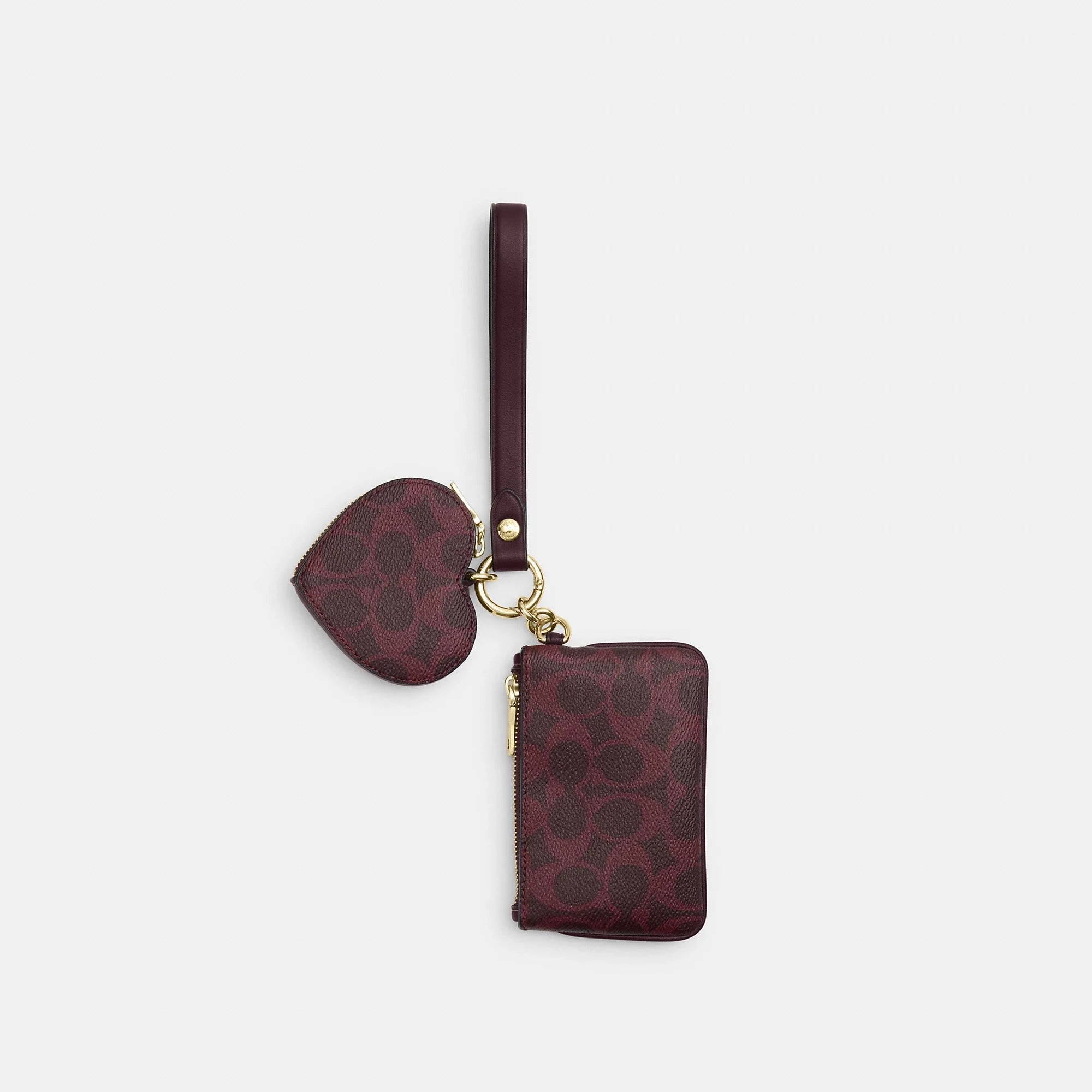 Coach Outlet Wristlet And Heart Pouch In Signature Canvas - Image 3