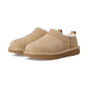 Kids 's UGG Classic Micro 1174410K-SAN Slipper Sand Suede Faux Fur Slip On GUG173