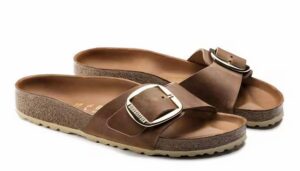 Women's Madrid Big Buckle Sandal In Cognac