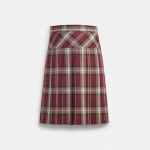 Coach Outlet Pleated PlaID MIDi Skirt