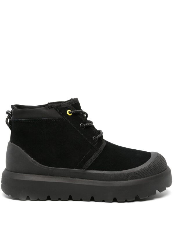 Black Neumel Weather Hyb Rugged Suede Ankle Boots