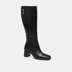 Coach Outlet Extended Calf Heeled Buckle Boot
