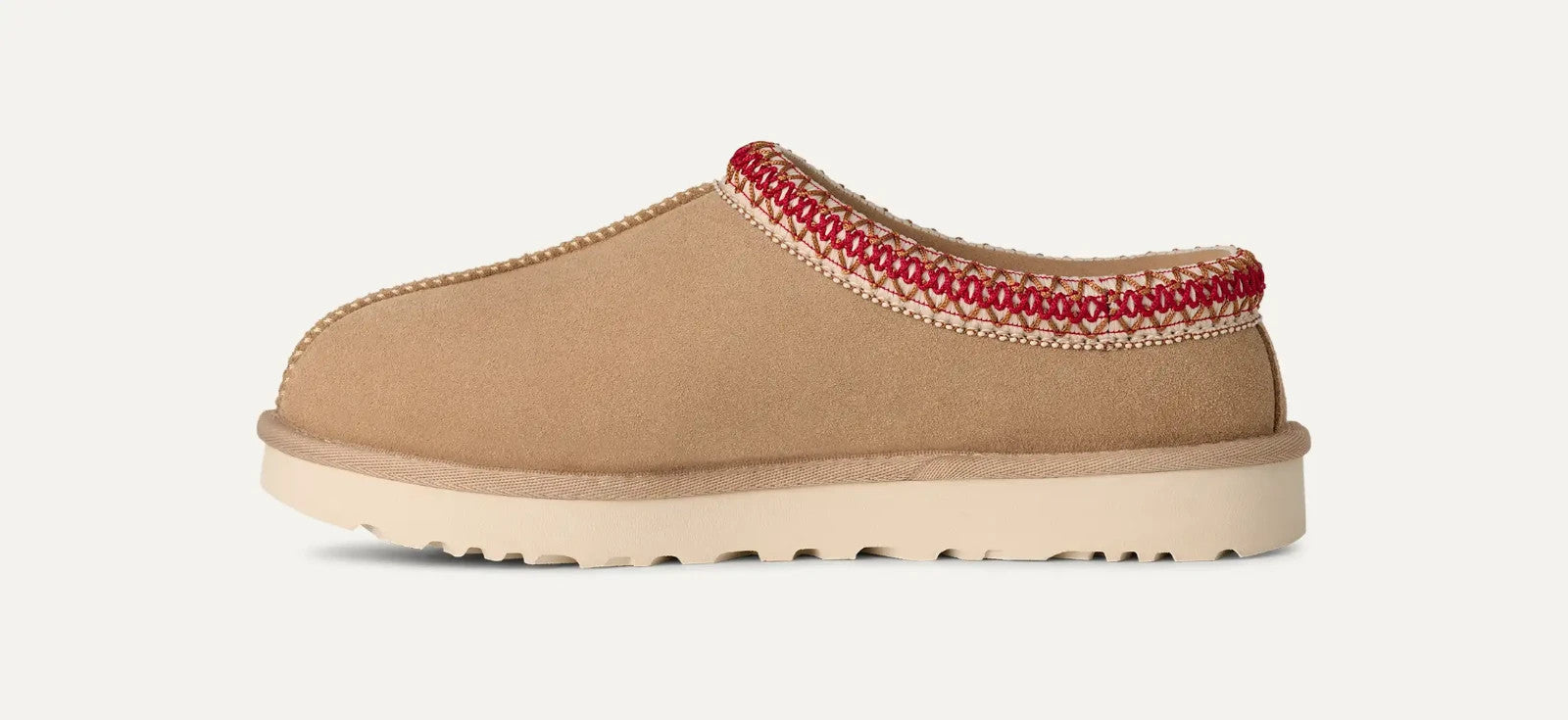 Women's UGG Tasman II 1174470-SDDR Slippers Sand Dark Cherry Suede Slip-On GUG19 - Image 3
