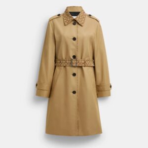 Coach Outlet Trench With Signature Piping