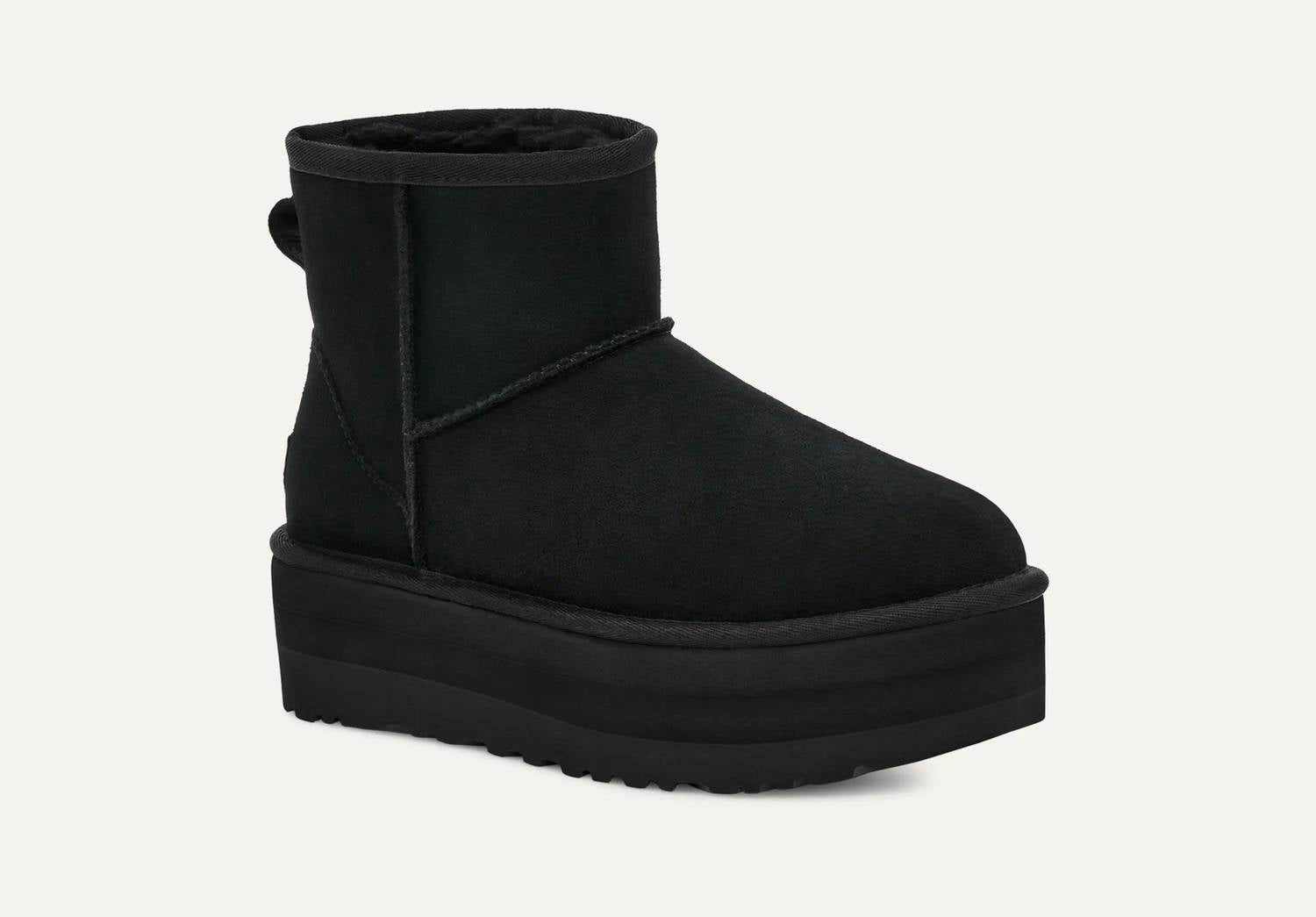 Women's Classic Mini Platform Shoe In Black - Image 5