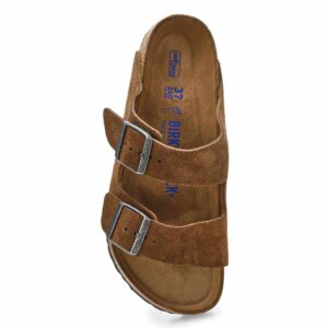Men's Arizona Softbed Sandal In Dark Tea