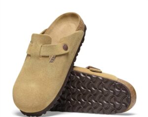Unisex - Boston Regular Footbed Clog In Latte Cream