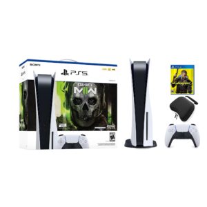 PlayStation 5 Disc Edition Call of Duty Modern Warfare II Bundle with Cyberpunk 2077 and Mytrix Controller Case