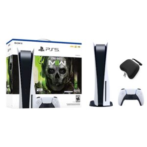 PlayStation 5 Disc Edition Call of Duty Modern Warfare II Bundle and Mytrix Controller Case - White, PS5 825GB Gaming Console